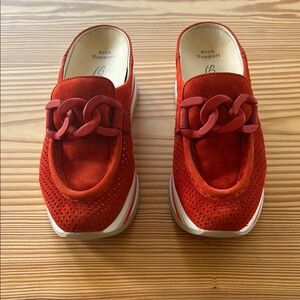 Softwaves Red Women's Slip-On Shoes - Size 37